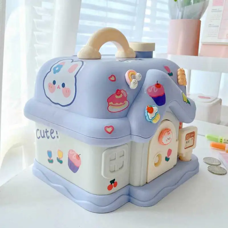 Creative Piggy Bank Consciousness Of Saving Money Cartoon Big House Savings Toys Piggy Bank Not Bad Two Colors Feel Delicate