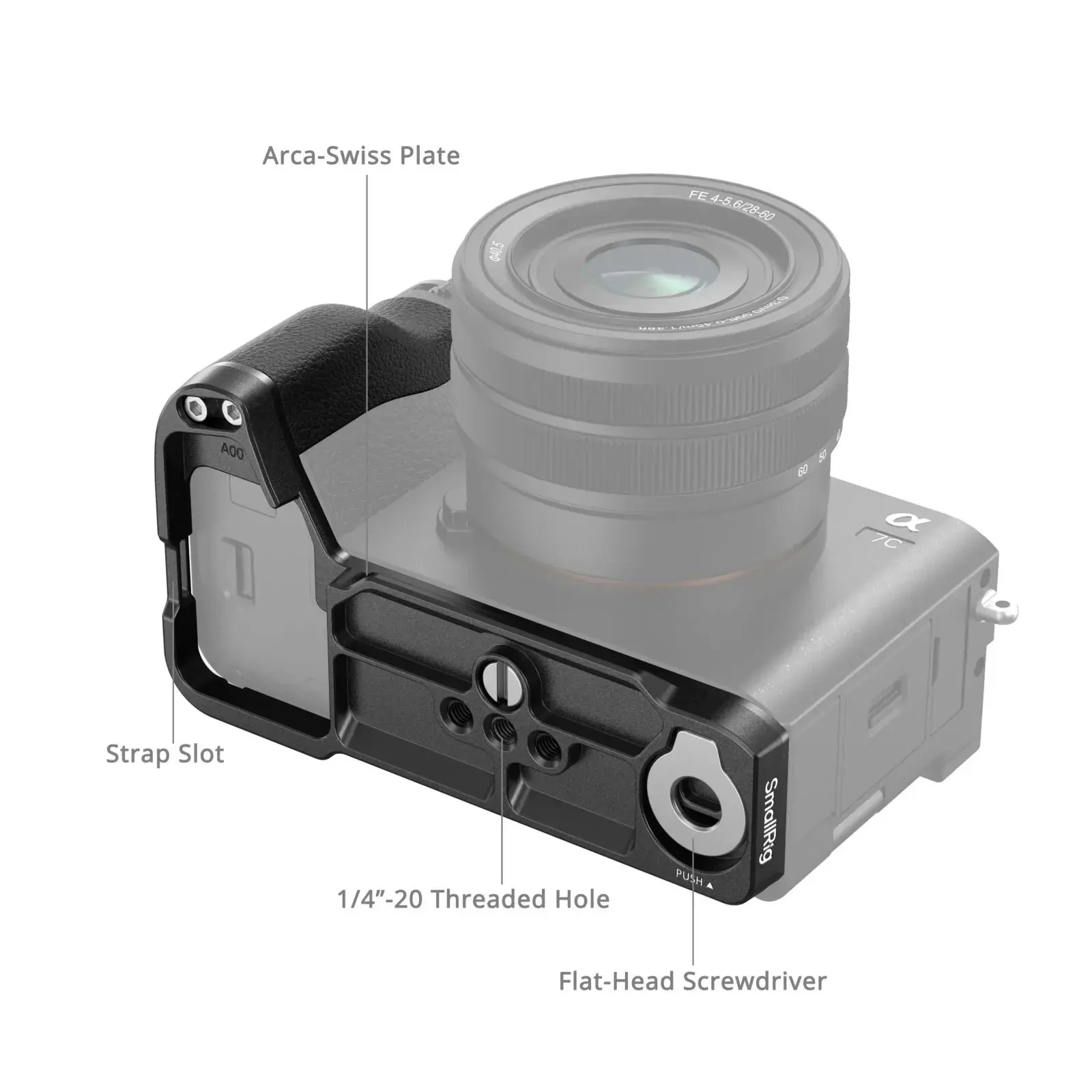 Smallrig Camera Cage Kit L-Shape Mount Viewfinder Eyecupfor Sony A7C2 A7CR Alpha