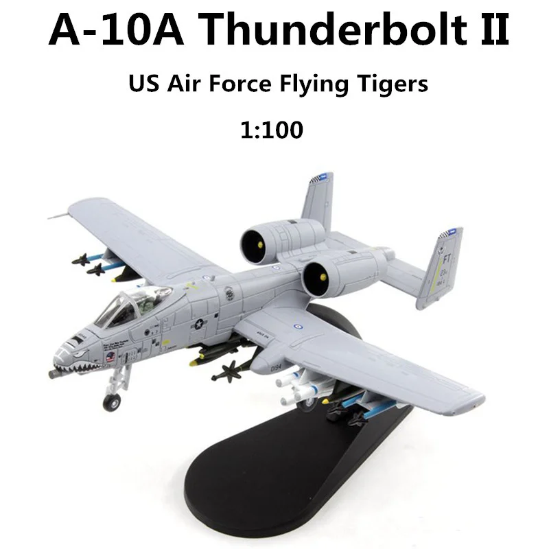 

1:100 Scale Model US Air Force A-10 Thunderbolt II Warthog Fighter Airplane Collection Display Decoration For Adult Fan Gift Toy