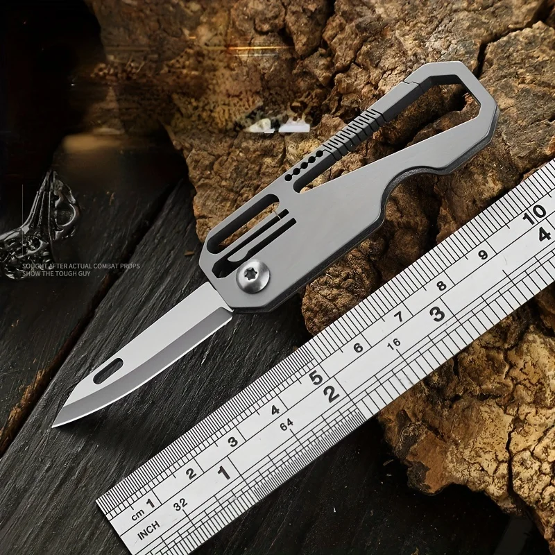Coltello Tascabile Edc Coltello Tascabile Pieghevole In Titanio Con Aprilettere - Mini Portachiavi EDC Per Esterni Coltellini Tascabili Piccoli