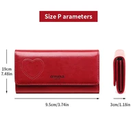 RFID anti-theft brush and demagnetization long handbag, large capacity integrated card bag, multi-functional wallet, leather cow - Image 3