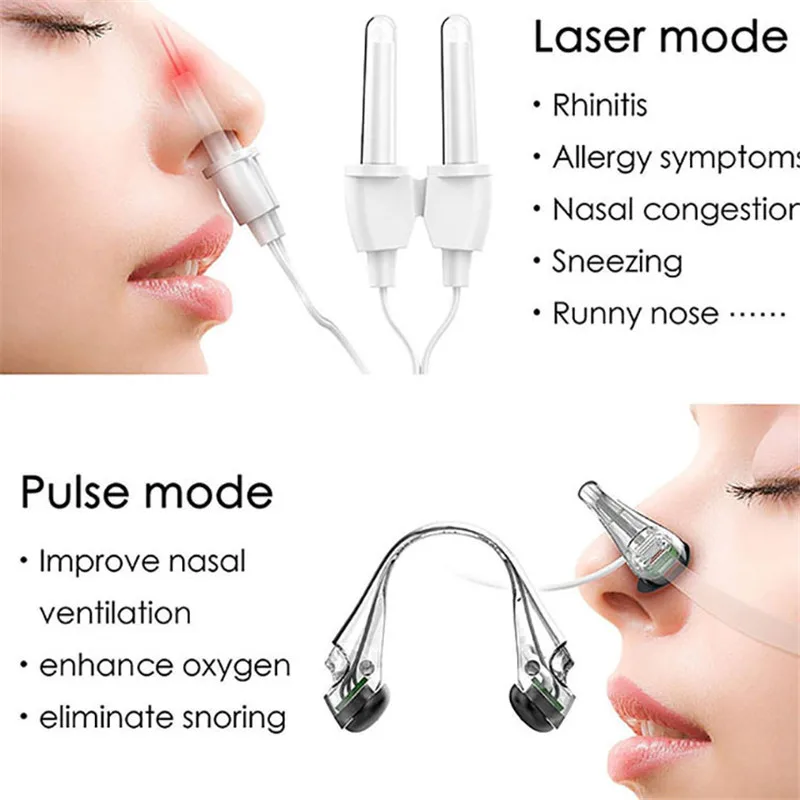 Rhinitis Sinusitis 650nm Red Light Therapy Machine Nose Care Massage Device Laser Treatment Health Care