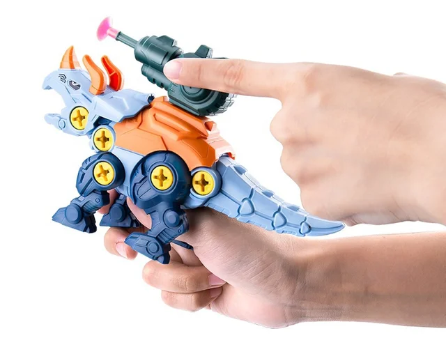 Children's Dinosaur Construction Boy Toy Set Educational Designer Model Screwdriver Disassembly Assembly Puzzle Toys for Kid 5