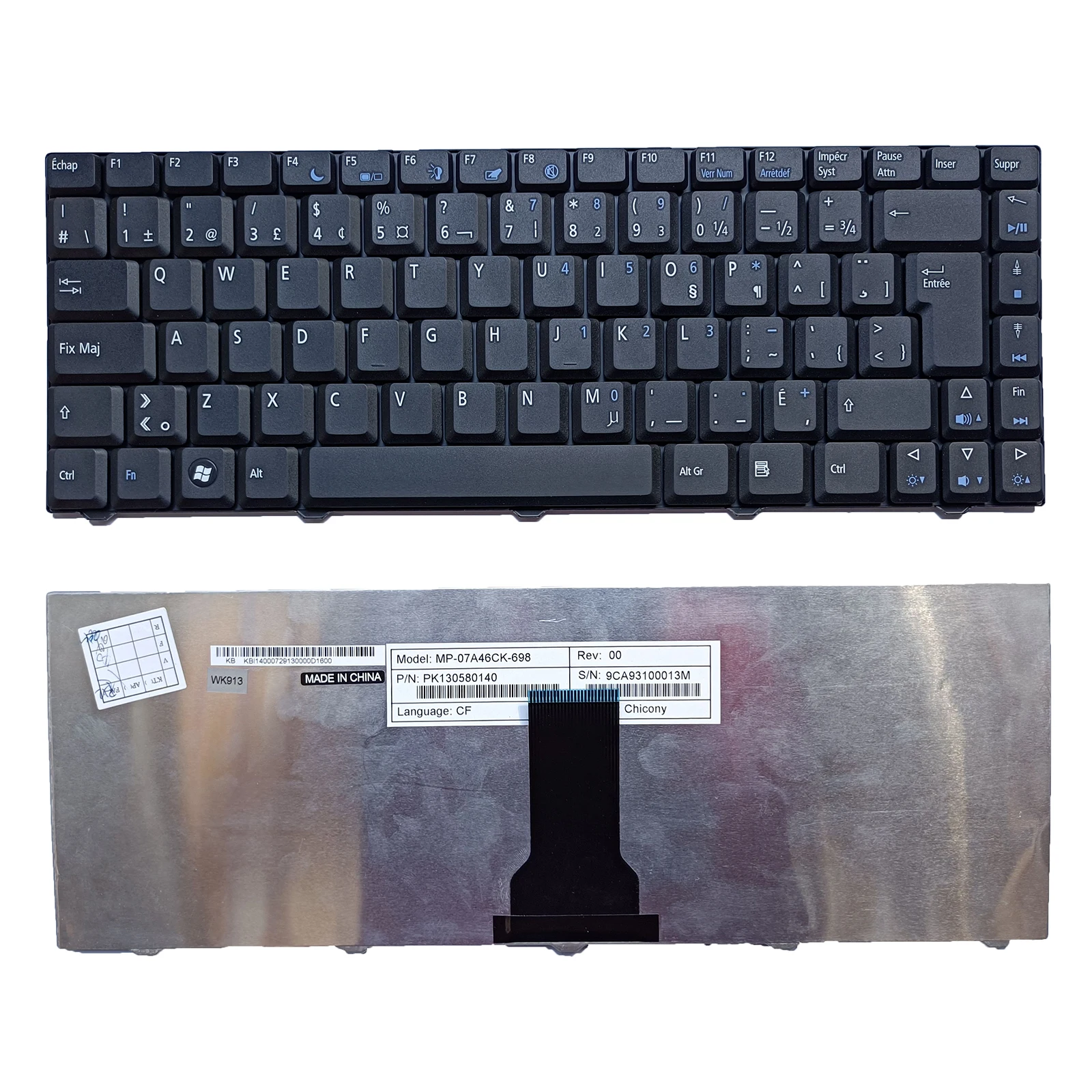 

Для Acer eMachines E520 E720 D520 D525 D720 D725 MP-07A46D0-698 Keyboard CF