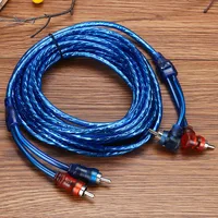 Car Audio Amplifier Cable for Home Cinema Digital Stereo Hi-Fi System 2 RCA to 2 RCA Plug Audio Cable 6