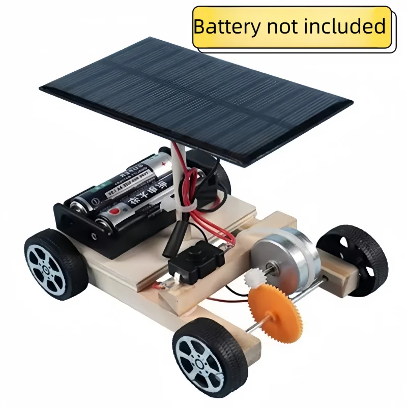 Solar Electric Vehicle STEM Education Kit - Creative Invention and Assembly Puzzle