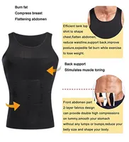 YBFDO-Maillot de compression amincissant pour hommes, sous-vêtement sans couture, entraîneur de taille, haut précieux, contrôle du ventre, vêtements en saillie pour la perte de poids 4