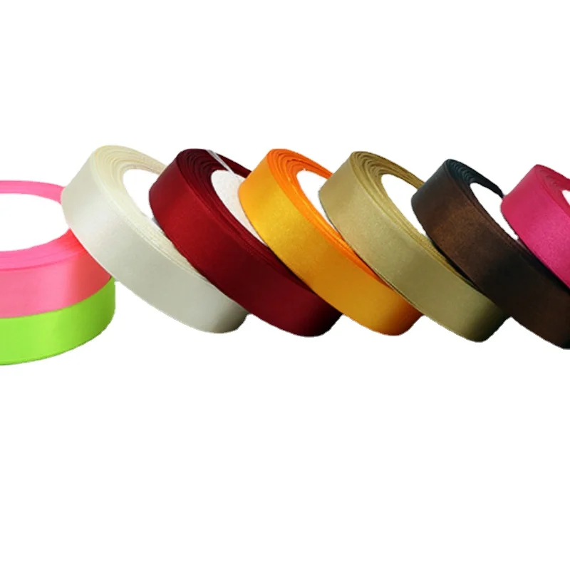 Polyester 2cm Ribbon Satin Ribbon Colorful Silk Gift Packaging Polyester Wedding Cake Decoration Bandage satin ribbons ribbon decoration ribbon supplies satin ribbon polyester ribbon
