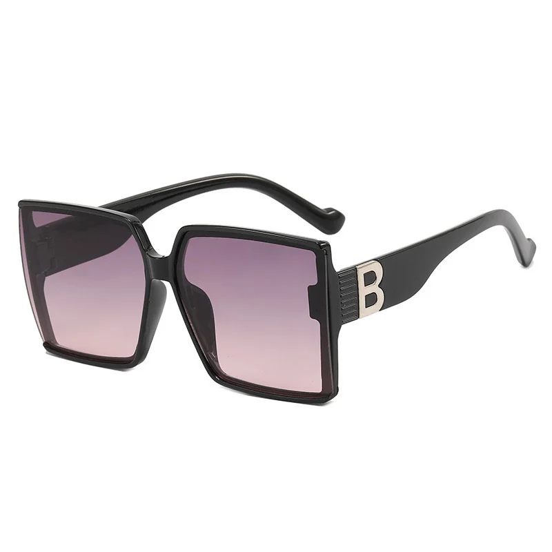 

2023 Oversized Sunglasses Women Luxury Brand Vintage Square Sun Glasses Big Frame Gradient Eyewear for Oculos De Sol Feminino