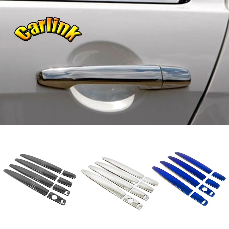 

For Mitsubishi ASX 2016 2017 2018 ABS Chrome Car Door protector Handle Side Decoration Cover trim Car Styling Accessories 8pcs