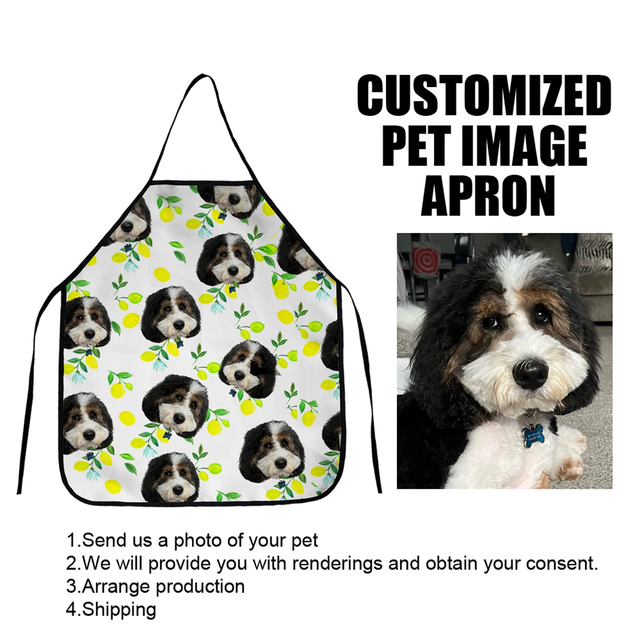 Kitchen Pet Print Microwave Oven Mitts Glove Dog Insulated Gloves Baking Apron Christmas Potholder Cooking Tool