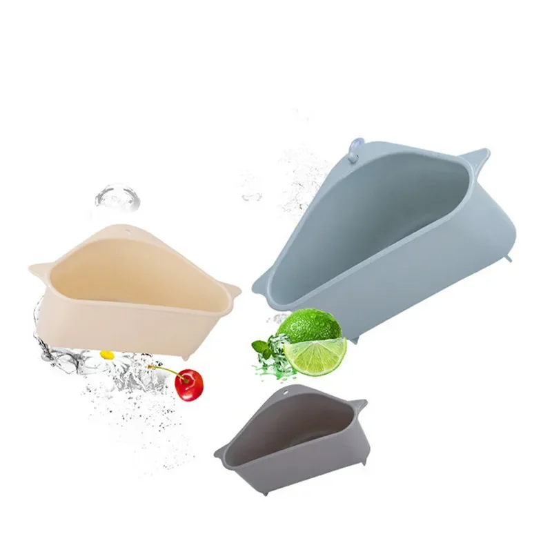 Kitchen Sink Strainer Soap Sponge Storage Vegetable Fruit Drain Basket Home Kitchenware Gadget Kitchen Items Accessories 1PC sink strainer