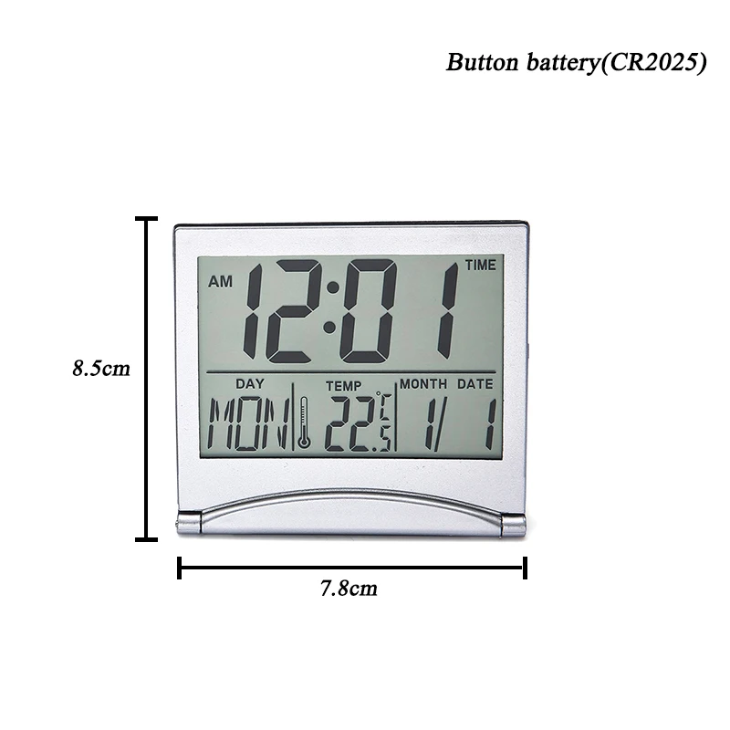 Einfachheit kleine Digitaluhr Desktop-Thermometer Zeit stille Uhr