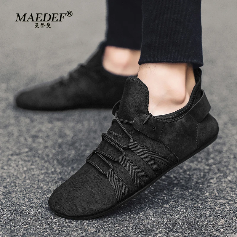 MAEDEF 남성용 경량 패션 디자이너 신발, 레저 워킹, 통기성, 평평한 바닥, 스포츠 신발, 대형 사이즈 39-47