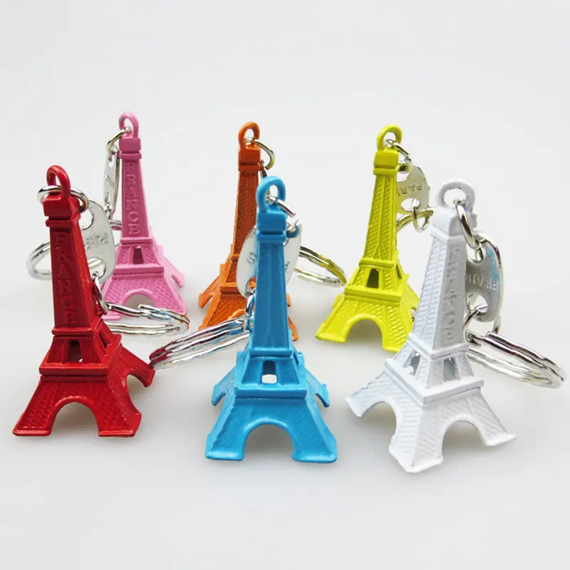 

150Pcs Paris Tour Eiffel Tower Keychain Key Ring Decoration Key Gift Souvenirs