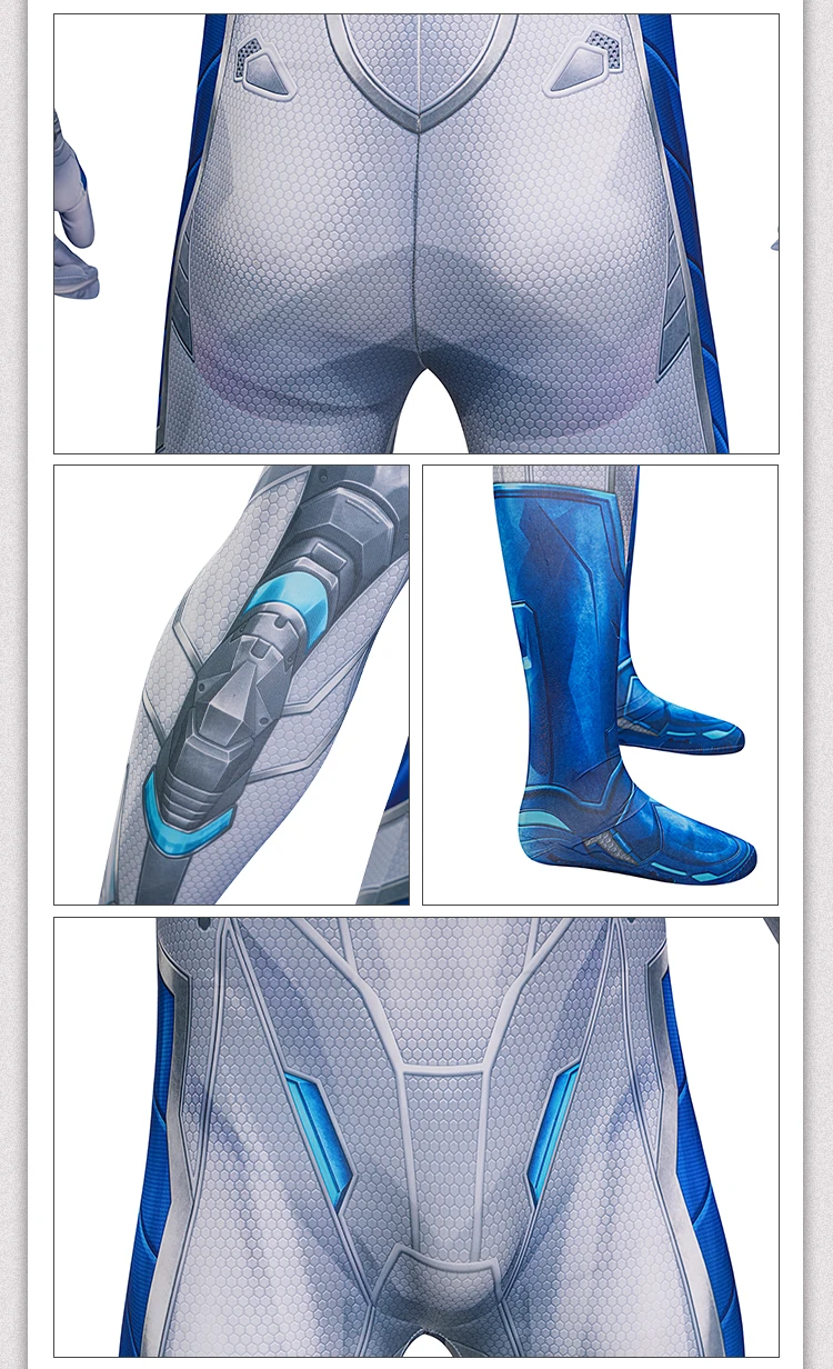 Rival Mr. Fantastic Cosplay Kostüm - Premium Lycra Ganzkörperanzug für Halloween Comic Con & Cosplay Events (XS-3XXL) 20