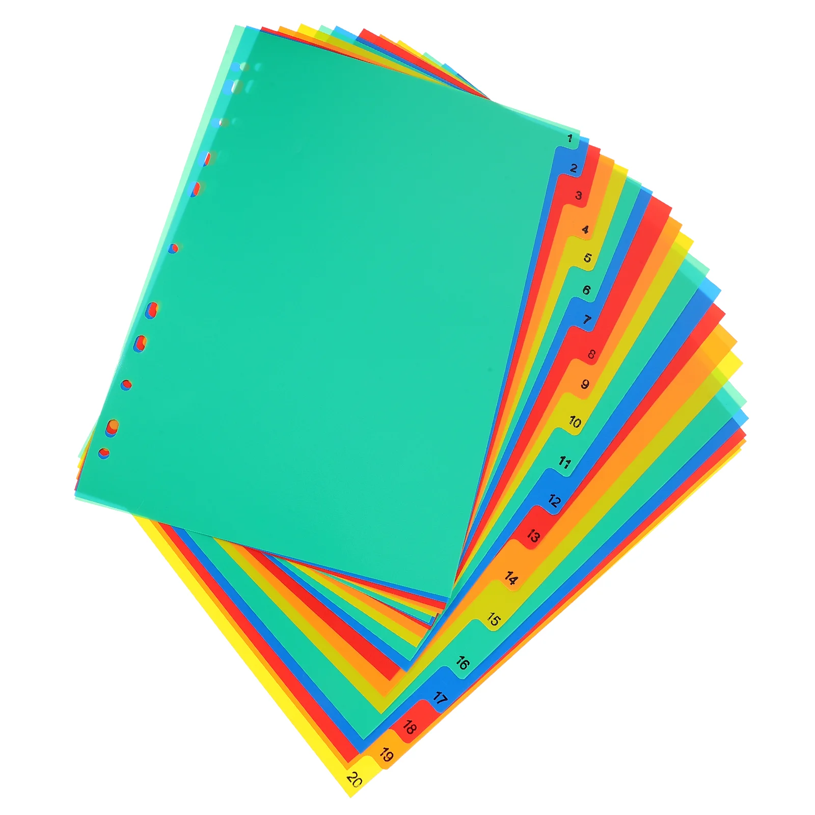 

20pcs Book Binder Dividers Notepad Dividers Detachable Notebook Page Dividers Organizers