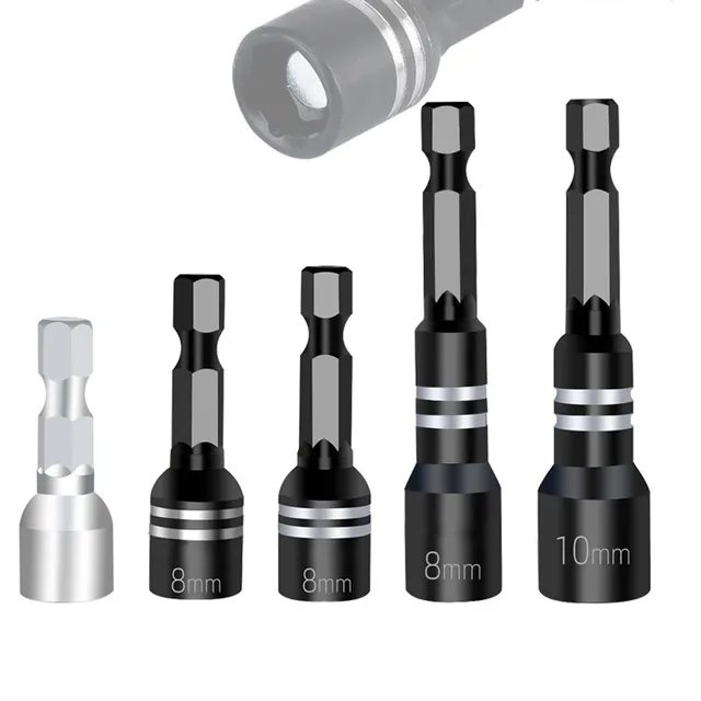 1Pcs 8mm Magnetic Nut Screwdriver Socket Bit Hex Shank Driver Adapter Socket Wrench For Power Drills Drivers Socket Kit 1Pcs 8mm Magnetic Nut Screwdriver Socket Bit Hex Shank Driver Adapter Socket Wrench For Power Drills Drivers Socket Kit