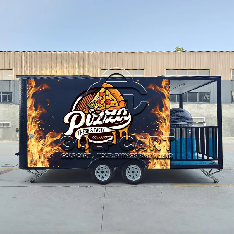 Fully Equipped 16ft Mobile Pizza Food Truck with Full Kitchen and ...
