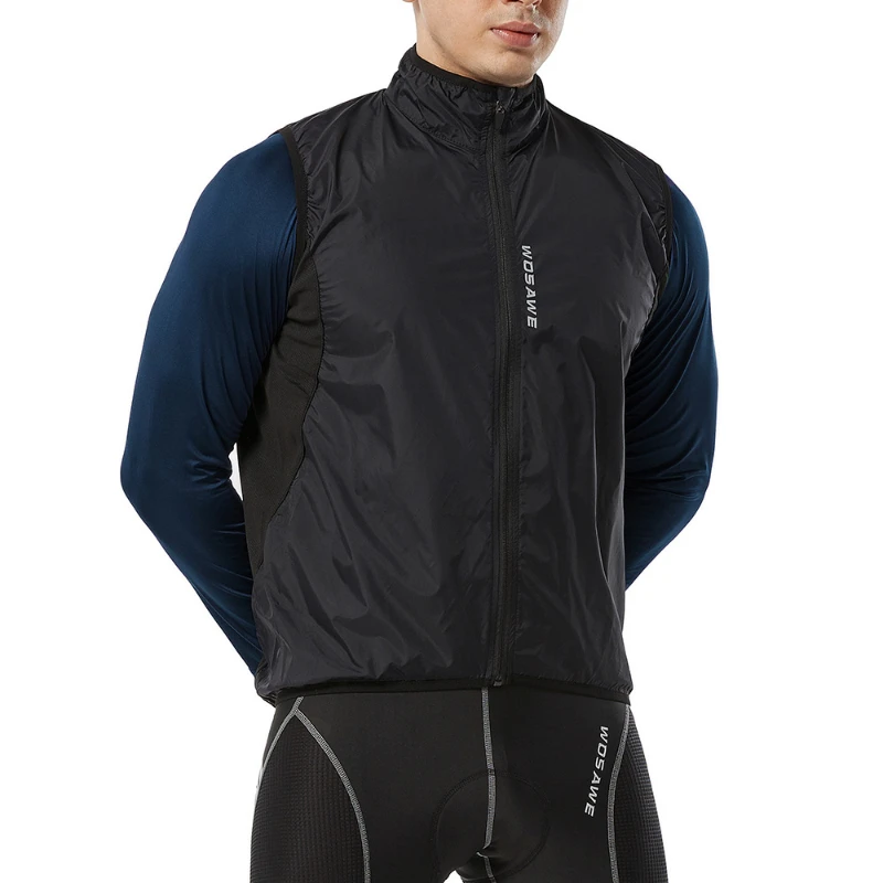 Lighrweight Cycling Sleeveless Jackets Mens Womens Windbreaker Waterproof Vest Breathable Outdoor MTB Bike Coats Summer Unisex