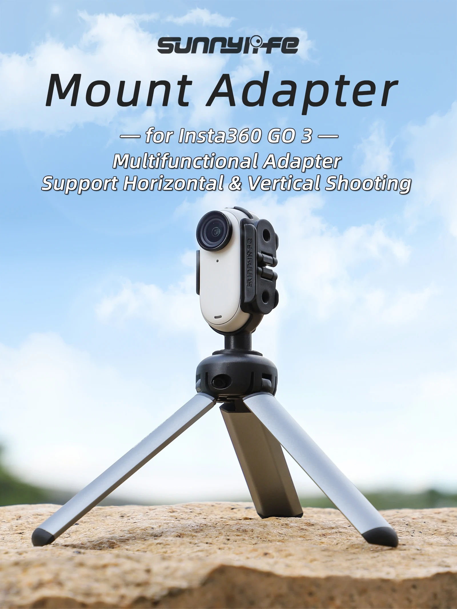 

Cooling Bezel Mounting Connector For Insta360 GO 3 Bezel Thumb Camera Adapter Expansion Quick Release Accessory