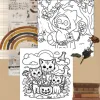 Halloween Hour Fun Coloring Book For Adults And Teen Featuring Adorable Creepy Creatures Educational Doodles Book For Relaxation 5