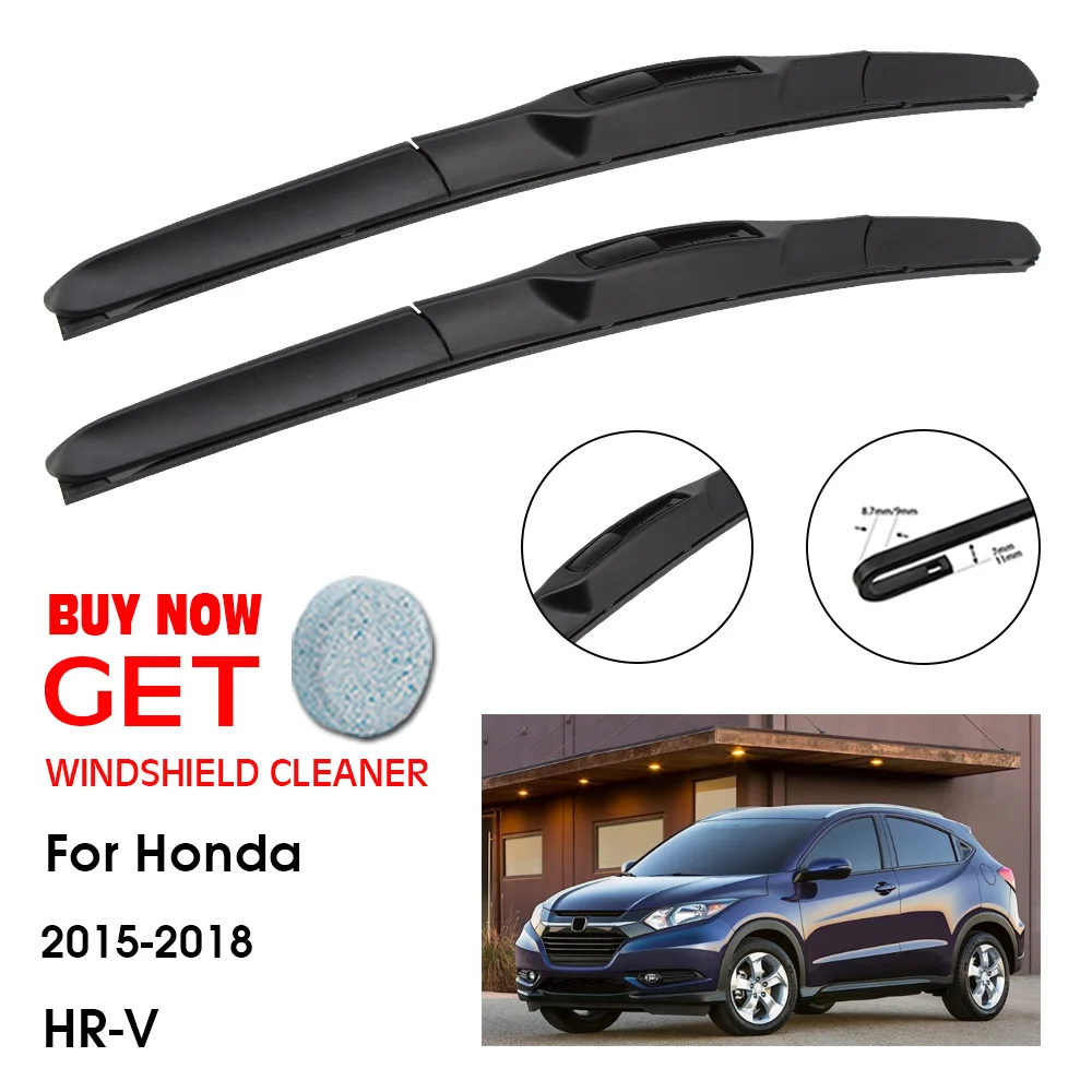 

Автомобильный стеклоочиститель для Honda HR-V 26 дюймов + 16 дюймов 2015-2018, лобовое стекло, стеклоочиститель, стеклоочистители, аксессуары для лезв...