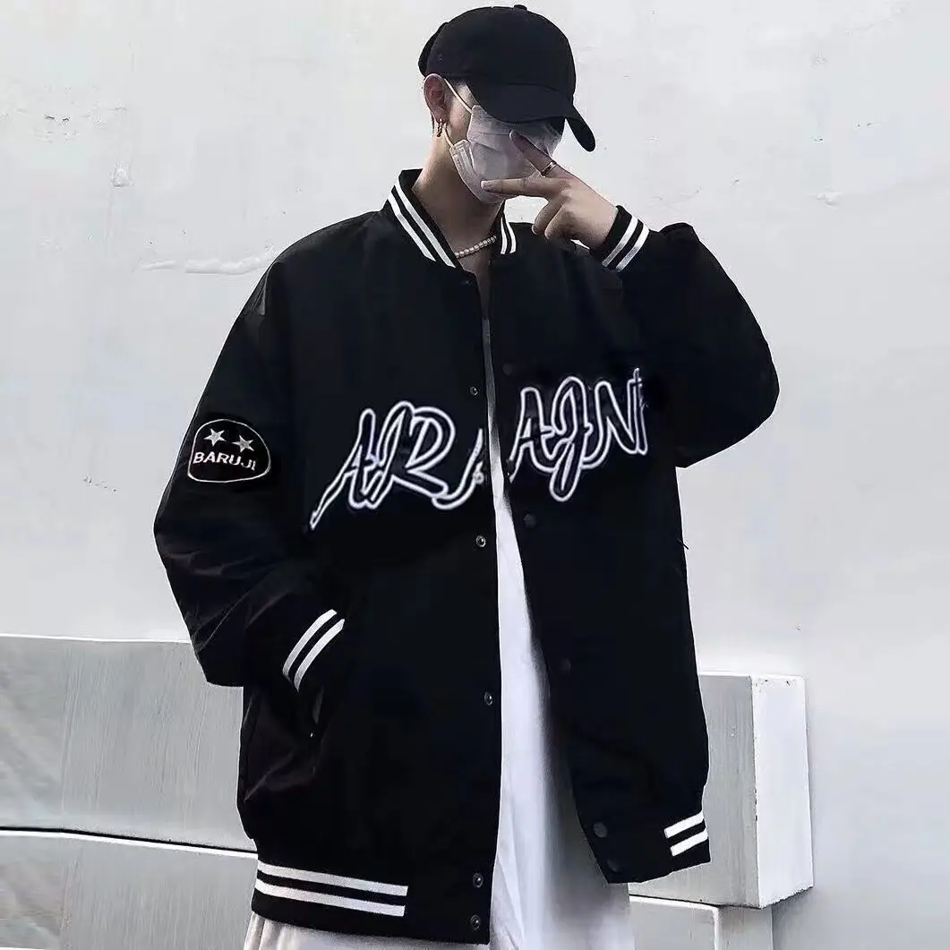 

Fashion and trendy hip-hop baseball suit men's versatile jacket jacket spring and autumn summer student top
