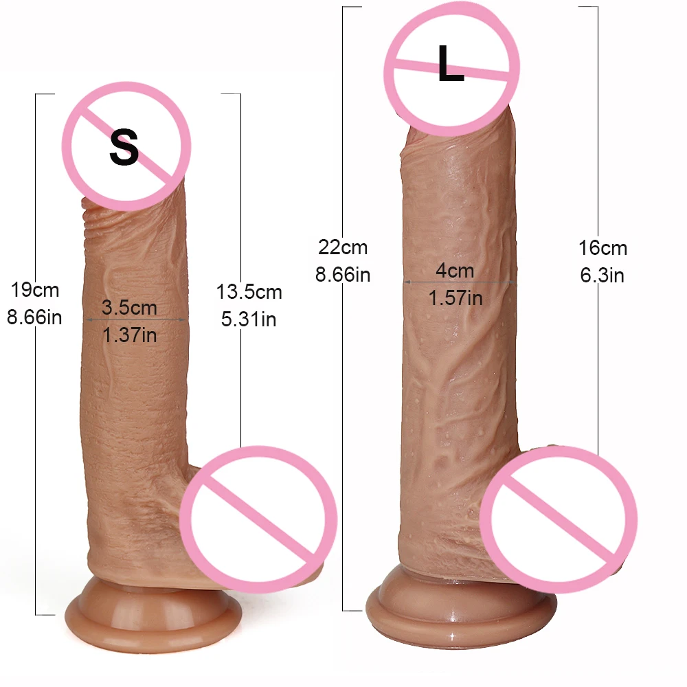7/8 Inch Huge Realistic Dildo Soft Silicone Penis Dong with Suction Cup for Women Masturbation Lesbain Sex Toy Skin Feeling Dick sex toys