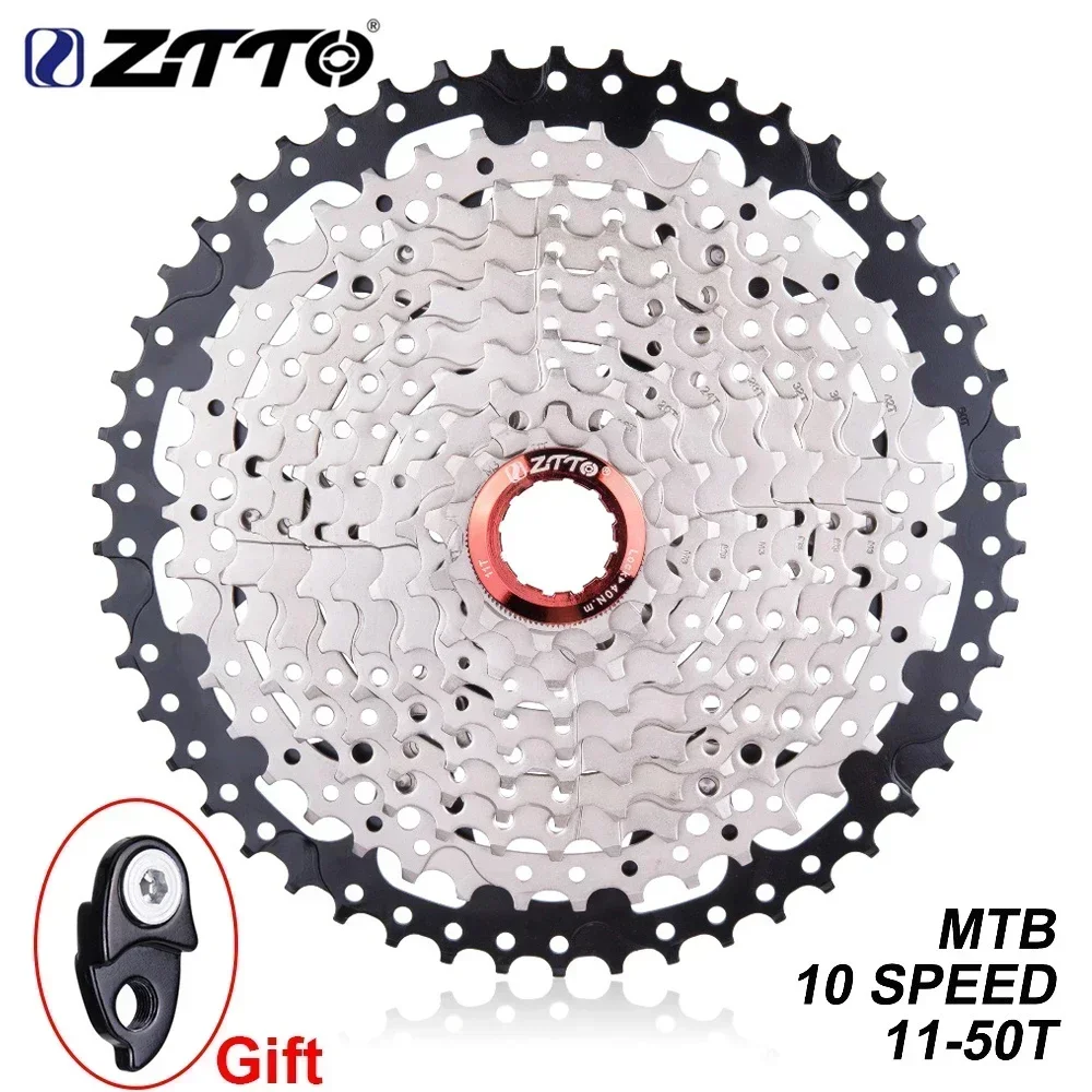 ZTTO 10 Speed 11-50T Bicycle Cassette 10S Freewheel For 10Speed HG Hub MTB Parts