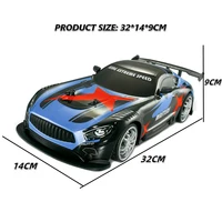 1/14 RC Car 2.4G 4WD Scale Remote Control Car High Speed Vechicle Sport Drift Racing Vehicle with Light Sound Toys for Boys Gift 2