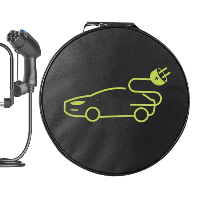 

Сумка для кабелей для электромобиля, водонепроницаемая автомобильная сумка-джемпер для кабелей для зарядки, автомобильное внутреннее хранилище для автомобильных зарядных кабелей, автомобильный