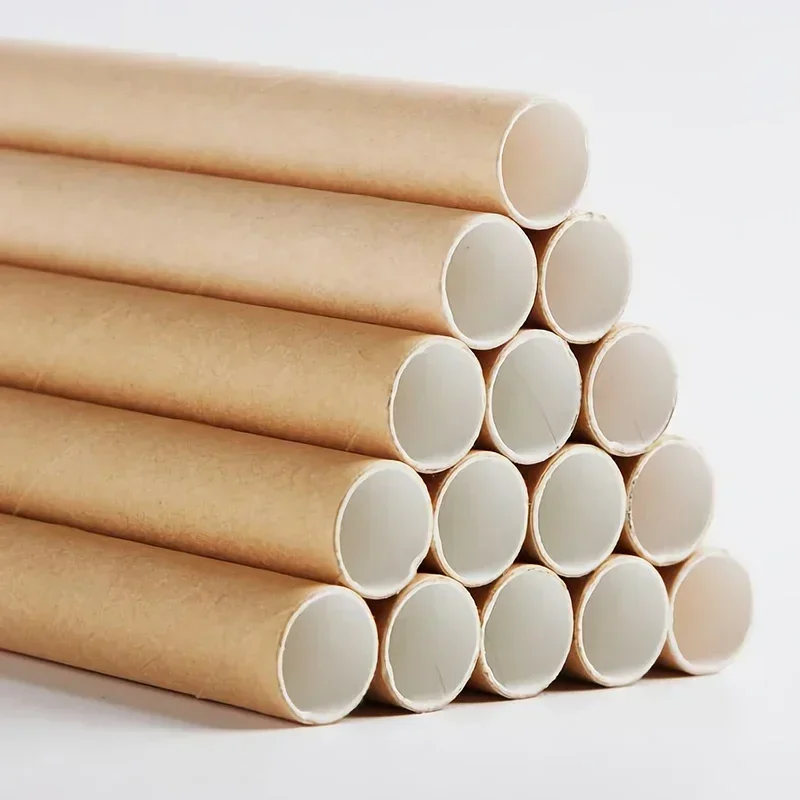 Food Grade Paper Drinking Straws 100 Pcs Disposable Eco-Friendly Bubble Tea Straws for Drinks Degradable Bar Kitchen Tools