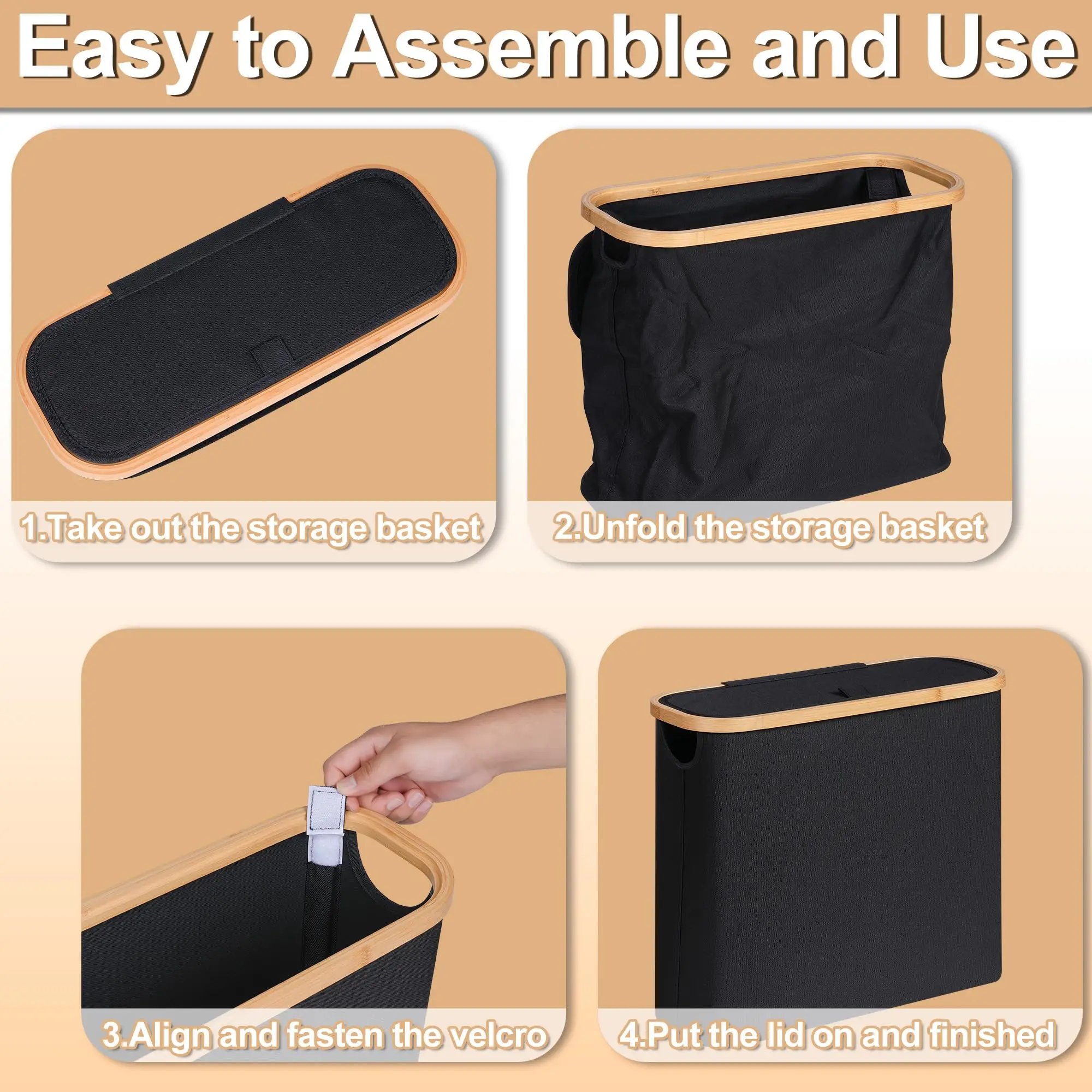 Toilet Paper Storage Basket with Lid Toilet Paper Storage Holder Stand Organizer for Bathroom Toilet Paper Storage Box Container 5