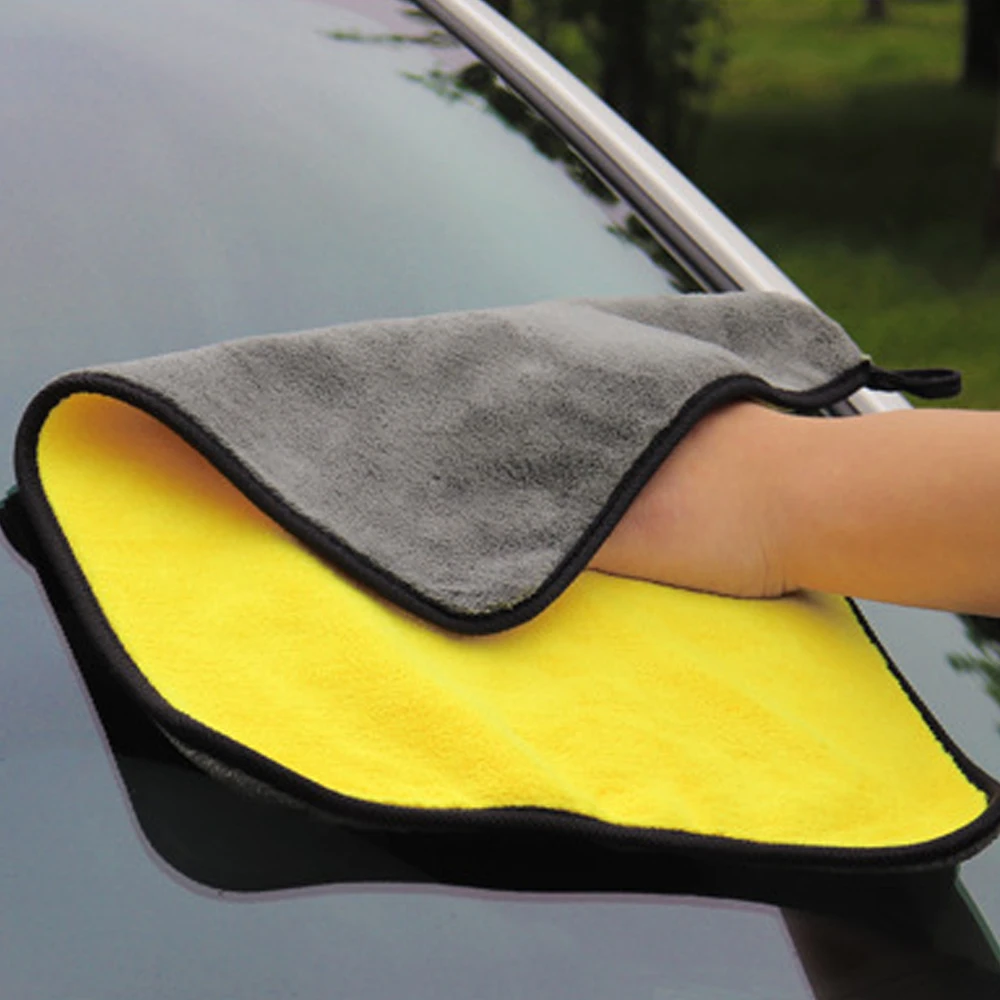 10/5/3/1pcs Thicken Microfiber Car Cleaning Towels Soft Quick Drying  Windows Mirrors Wiping Rags Home Double Layer Clean Cloths