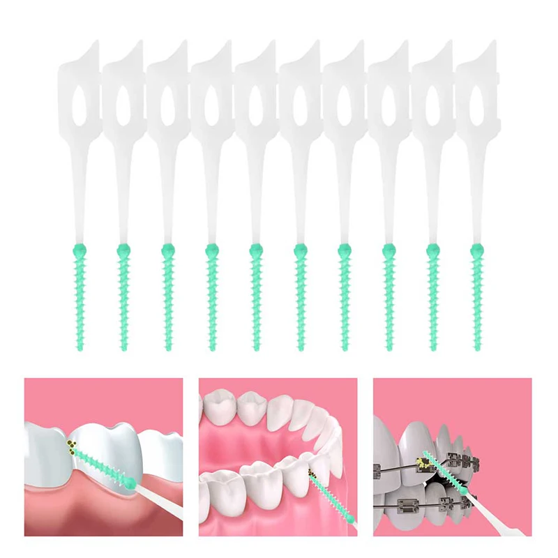 

Sdotter Silicone Dental Pick Interdental Brush Teeth Stick Soft Toothpick Oral Hygiene Care Tools2 Travel Cases 1 Refill 240 pie