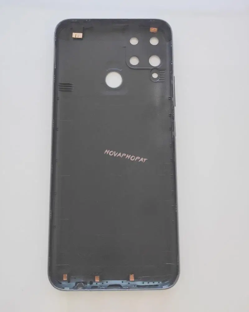 Wyieno For Realme C15 Battery Cover Back Rear Door Housing Case