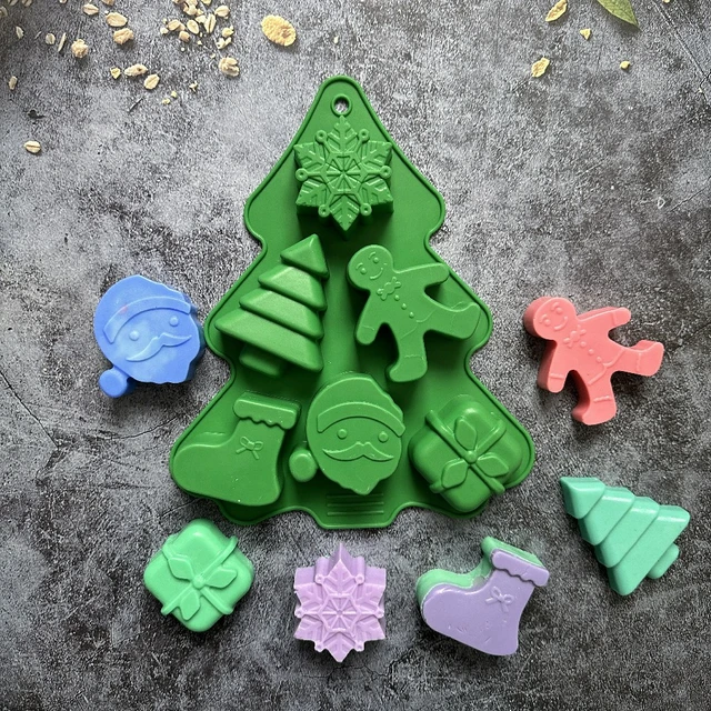 FAIS DU Silicone Mold Christmas Tree Sock Snowflake Chocolate