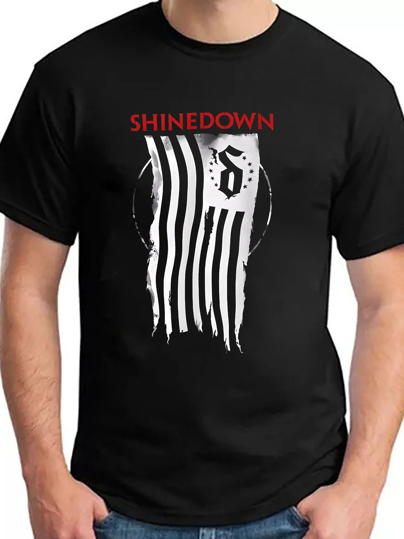 Shinedown Concert Tour Short Sleeve T-Shirt Designer Clothes Men T