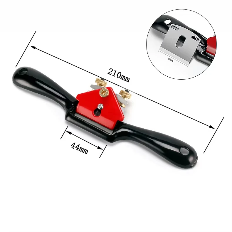 Hand Planer Wood Screw Planer Shave Wood Cutting Edge 9"/215mm With Spare Blade for Carpenter Manual Woodworking Tools