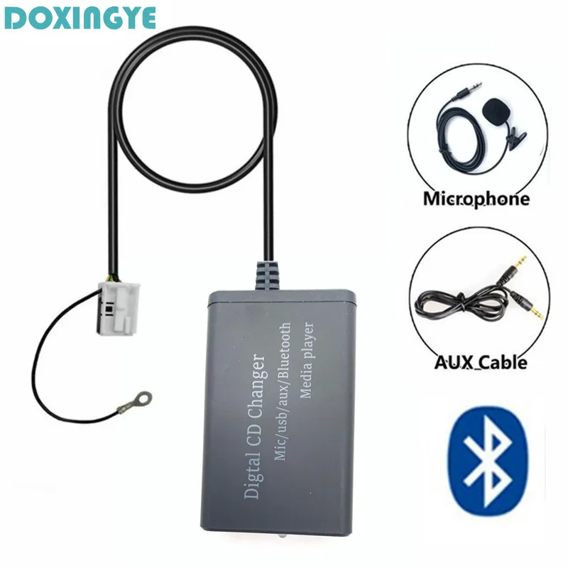 Changer adaptador para rádio e changer de carro, com bluetooth, entrada
