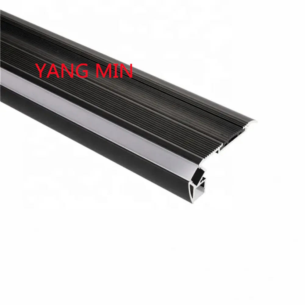 

2M/PCS 80*32mm Black Led Stair Noising Profile For Cinema Stair Up and Down Light LED Aluminum Profile Channel