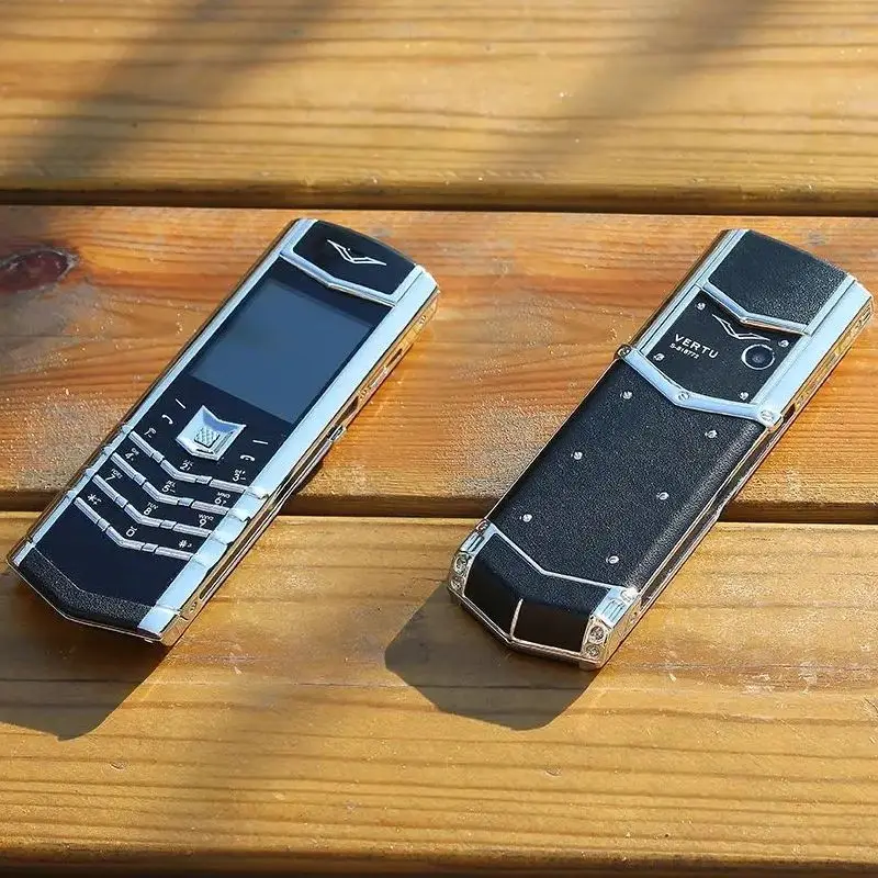 Luxury V10 Phone with Metal Leather Body Dual Card Slot Invisible Keyboard FM Radio And Camera - Premium Unisex Design 5