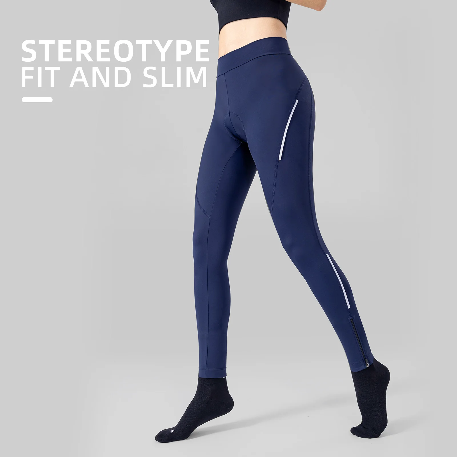 CHEJI Women Cycling Pants Summer Riding Mountain Bike Trousers Road Bicycle Padded Breathable Bike Long Women Cycling Pants