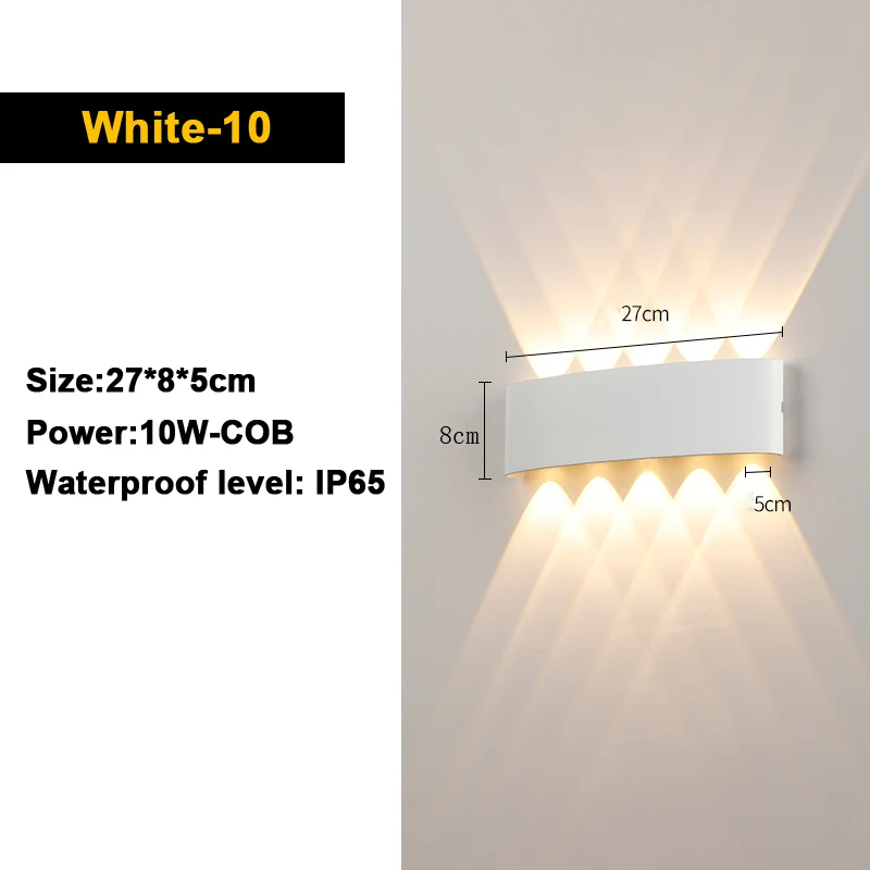 gold wall lights IP65 Outside LED Wall Lamps for Courtyard Garden Waterproof 12w10w 8w 6w 4w LED Wall Lights Wall Sconce for Bedroom Indoor Lamps designer wall lights Wall Lamps