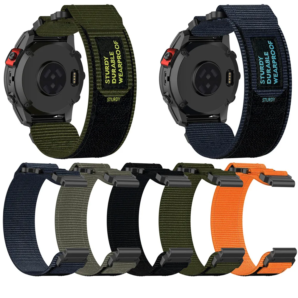 

20mm Nylon woven canvas strap suitable for Garmin Fenix 5S / 5S Plus / 6S / 6S Pro / 7S / 7S pro / descent mk3 43mm watch two-pa