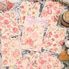 Romantic flower notebook material，suitable for Diy decorating scrapbooks，journal planning，background paper，aesthetic stationery 5