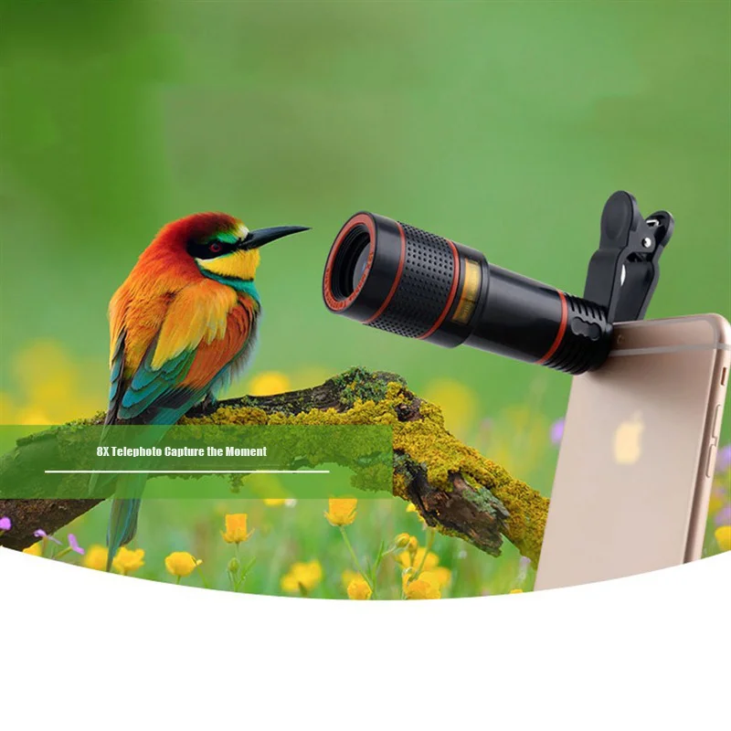 Universal Phone Camera Telephoto Lens Kit with 8X Zoom