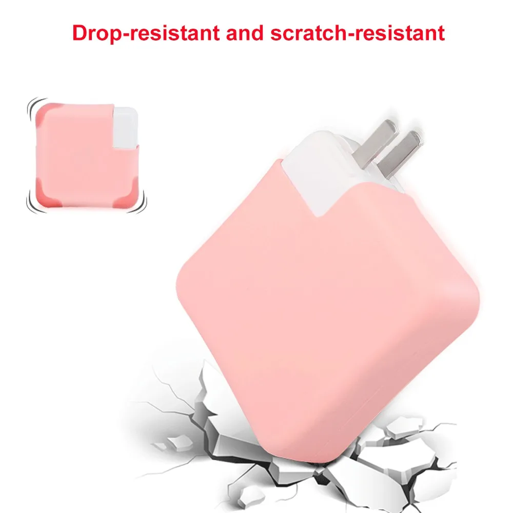 Silicone Charger Protective Case Cover For MacBook Air Pro 13 15 16 inch touch bar A2442 A2485A2289 A2179 A2338 macbook charger case