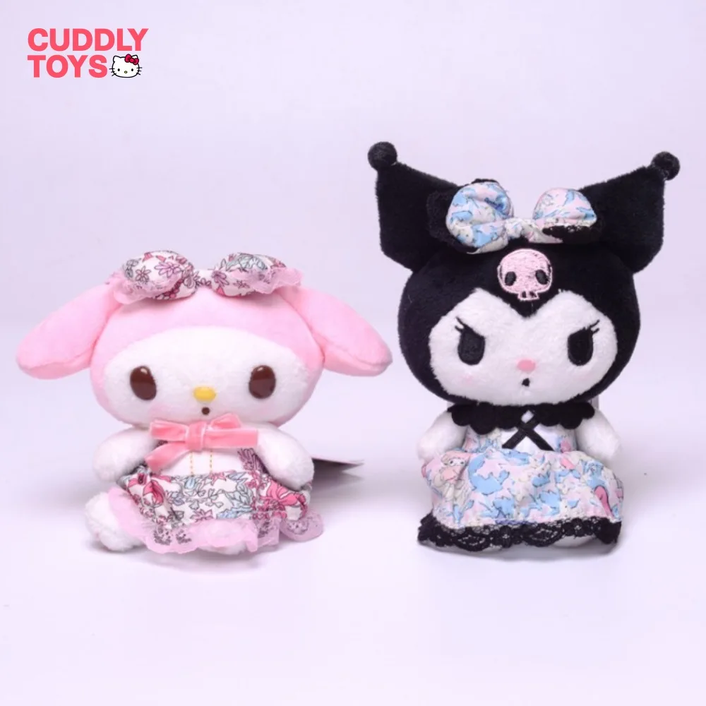 Sanrio Plush Pendant Cute Cartoon Kuromi Melody Keychain Pendant  Cat Doll Backpack Decoration Hello Kitty Pendant for Kid Gifts